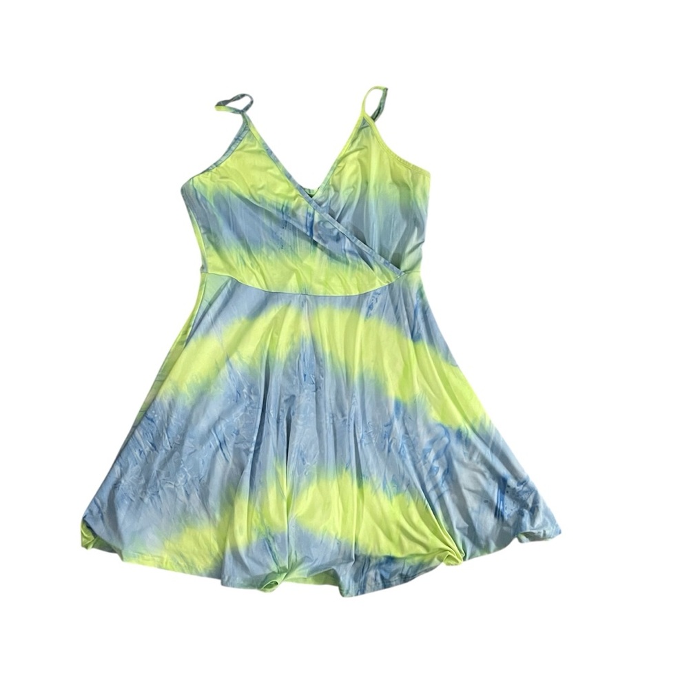 Women’s Aphratti Tie-Dyed XXL Dress Blue Green